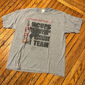 Vintage Detroit Red Wings Stanley Cup Champions Tee Shirt Grey Mens XL